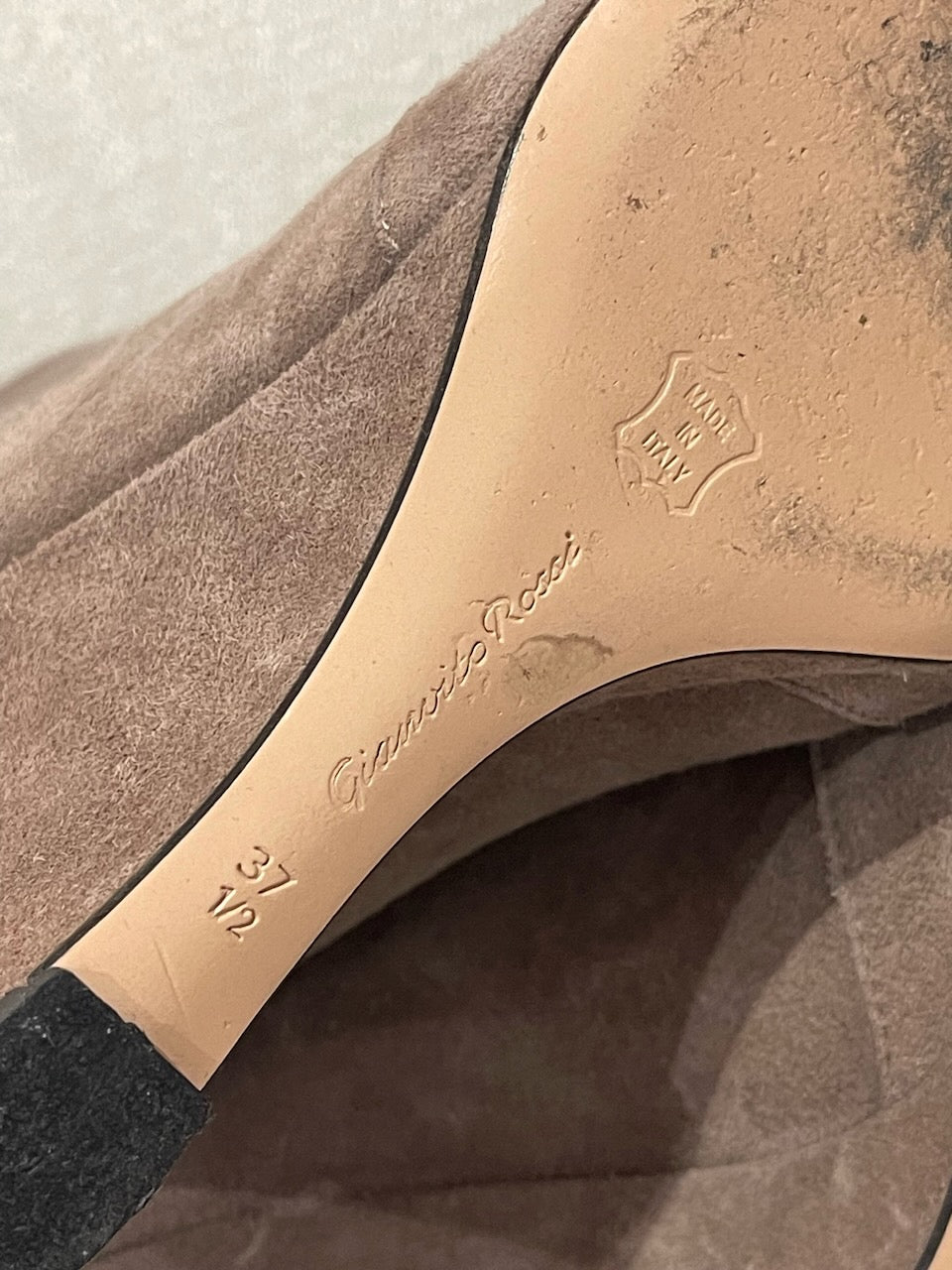 Boots Gianvito Rossi beige T.37,5