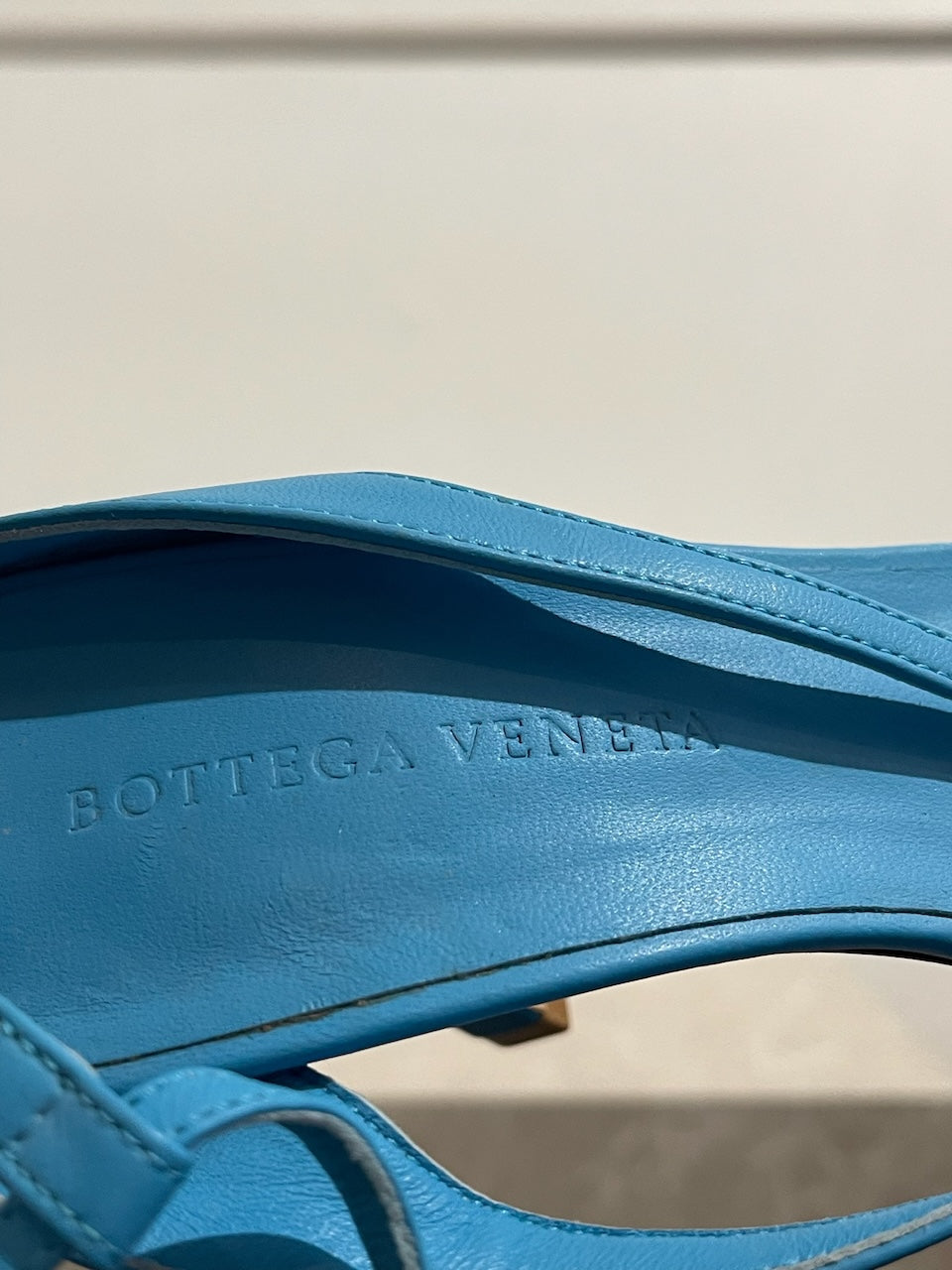 Sandales Bottega Veneta turquoise T.38