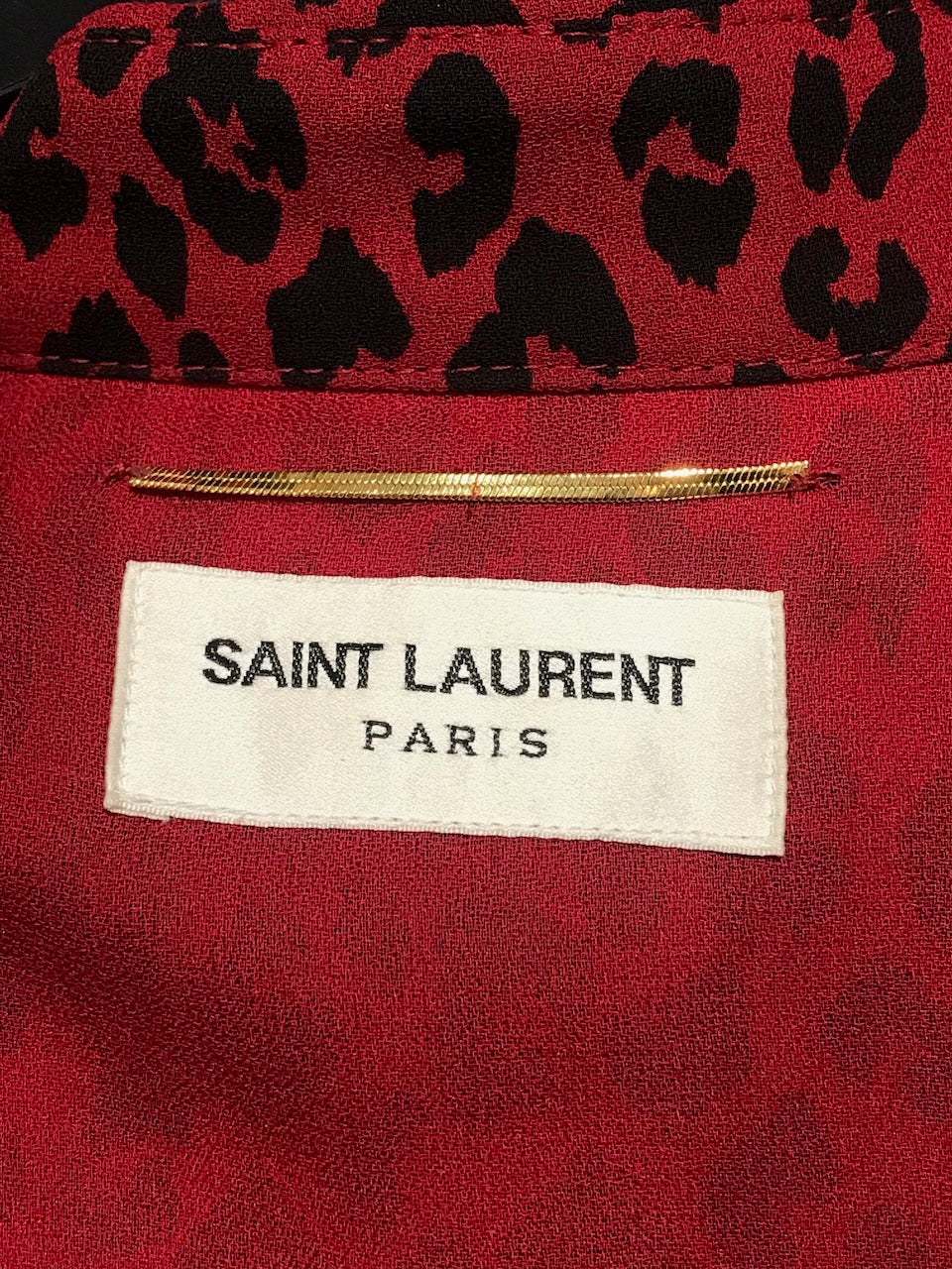Robe Saint Laurent leopard T.42