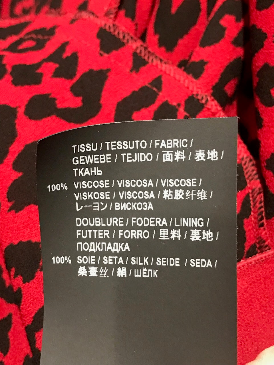 Robe Saint Laurent leopard T.42