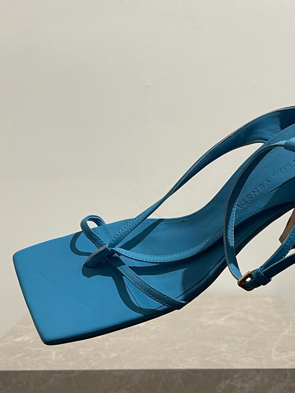 Sandales Bottega Veneta turquoise T.38