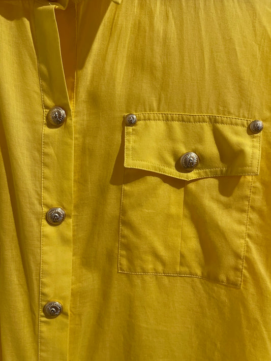 Chemisier Balmain jaune T.42