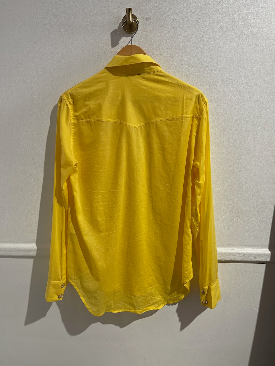 Chemisier Balmain jaune T.42