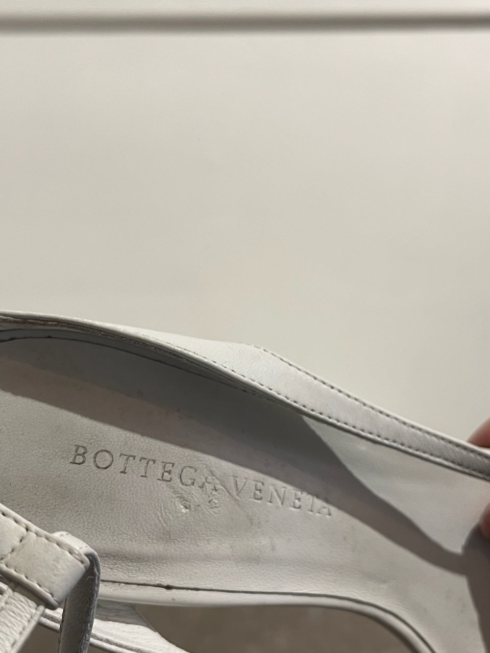 Sandales Bottega Veneta blanches T.38