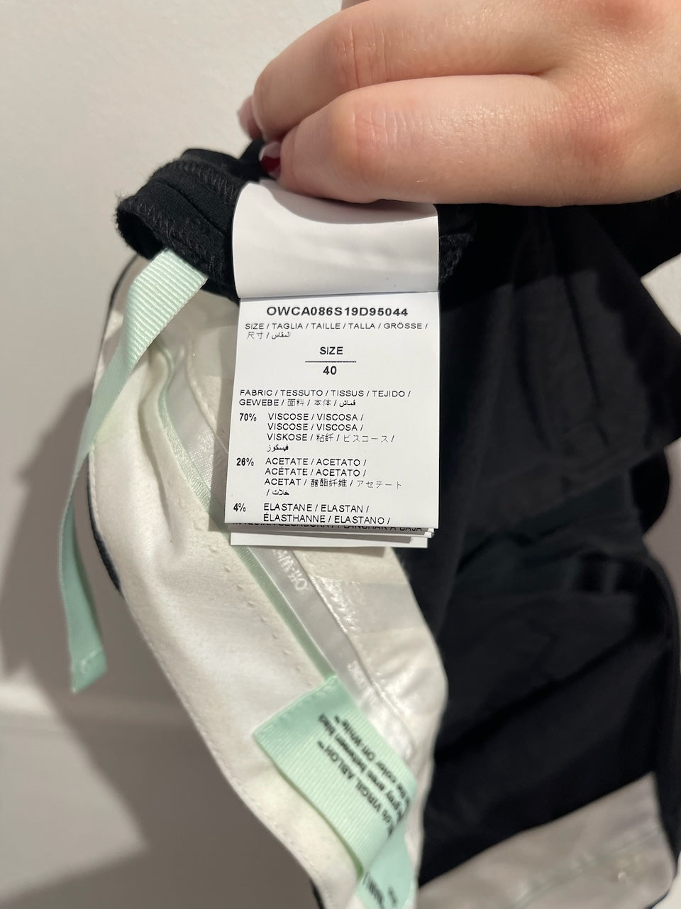 Pantalon capri Off-White noir T.36
