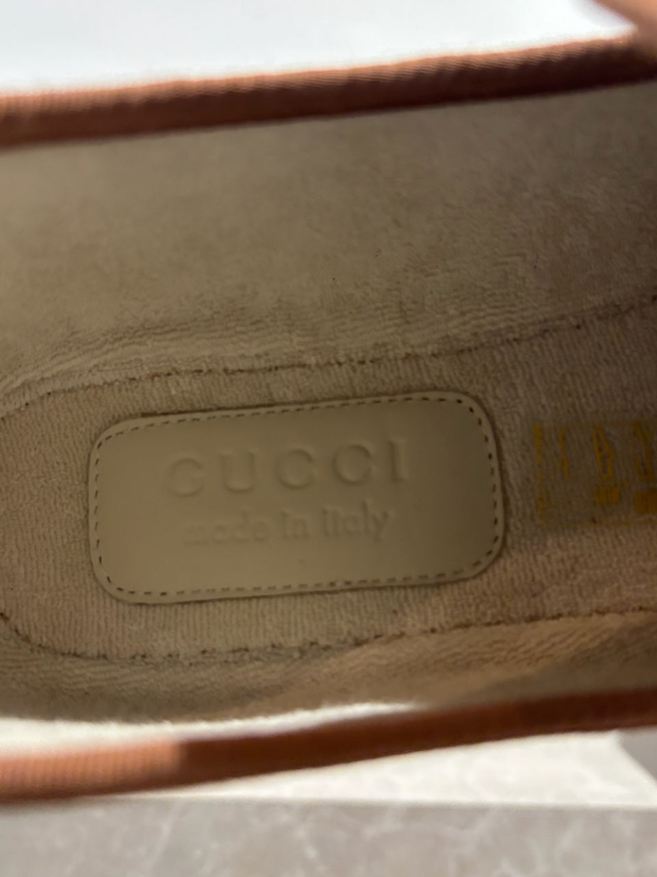 Mocassins Gucci beige T43,5 NEUFS