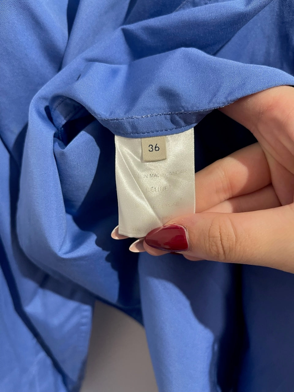 Chemise Celine bleue T.36