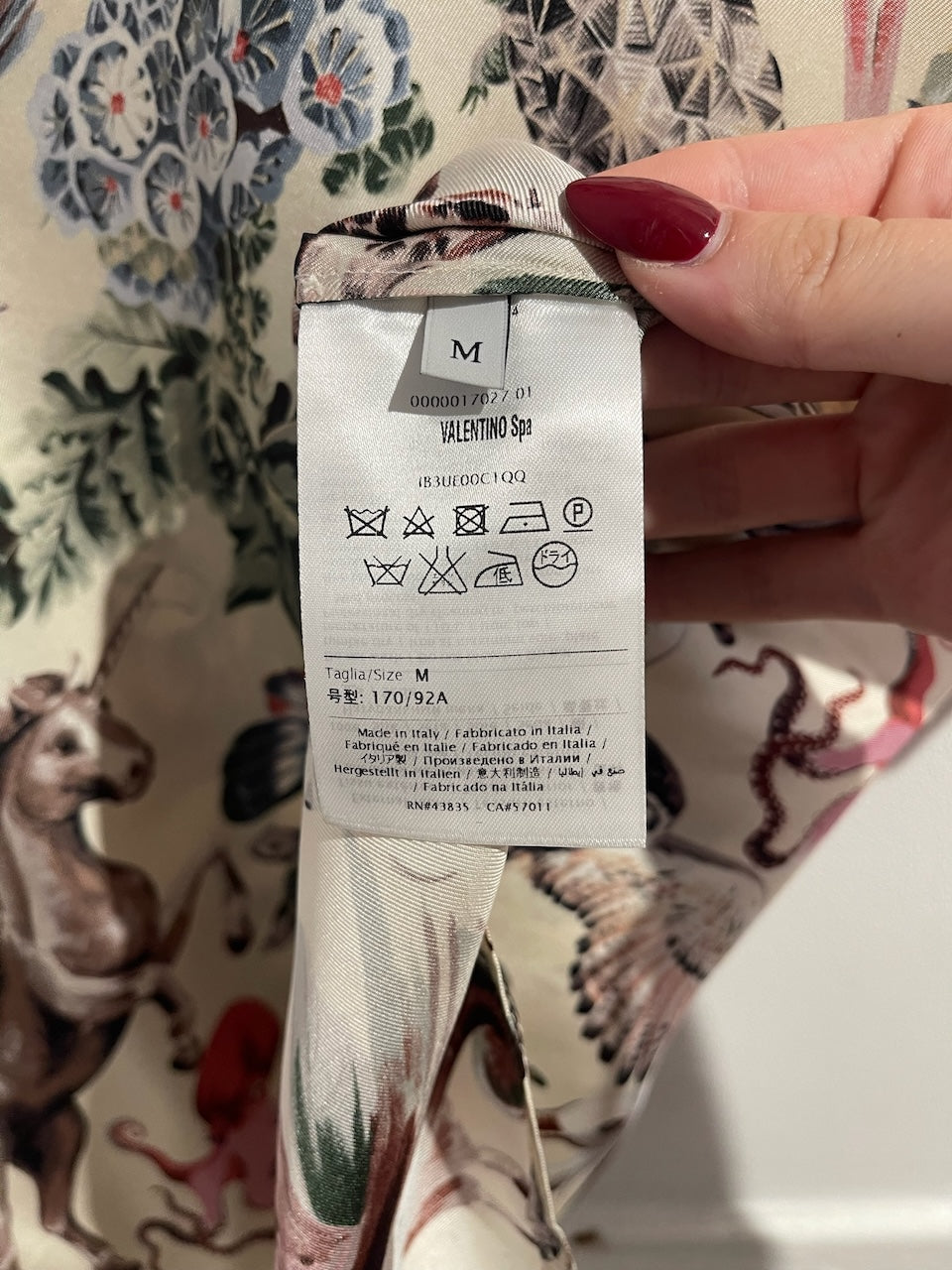 Top Valentino imprimé T.M