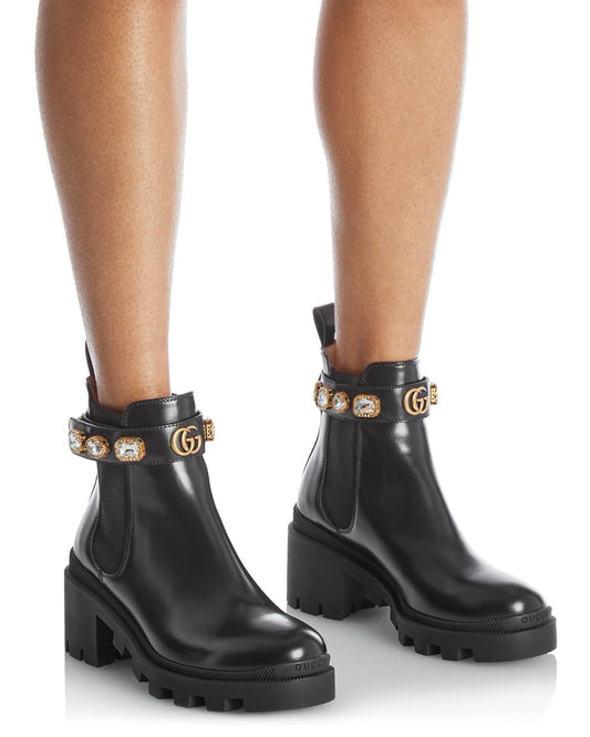 Bottines Gucci noires T.35,5