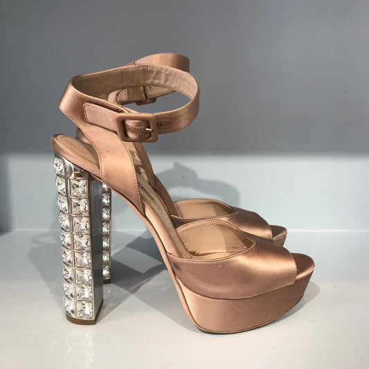 Sandales Miu Miu nude T.39