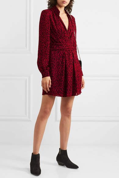 Robe Saint Laurent leopard T.42