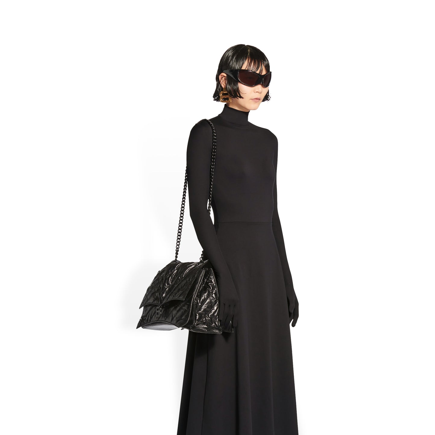 Sac Balenciaga Crush Noir