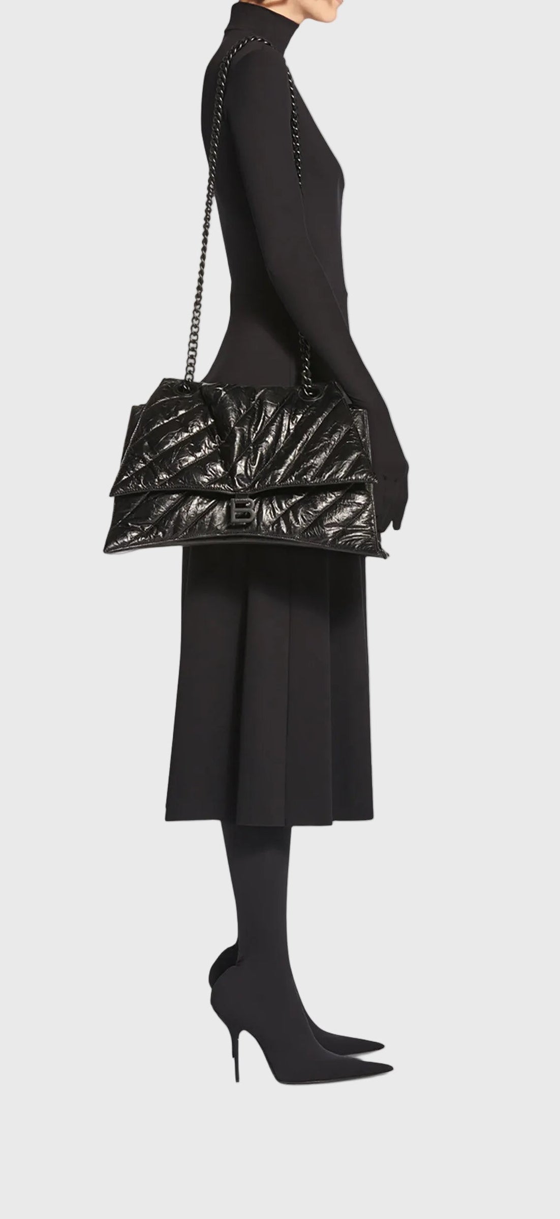 Sac Balenciaga Crush Noir