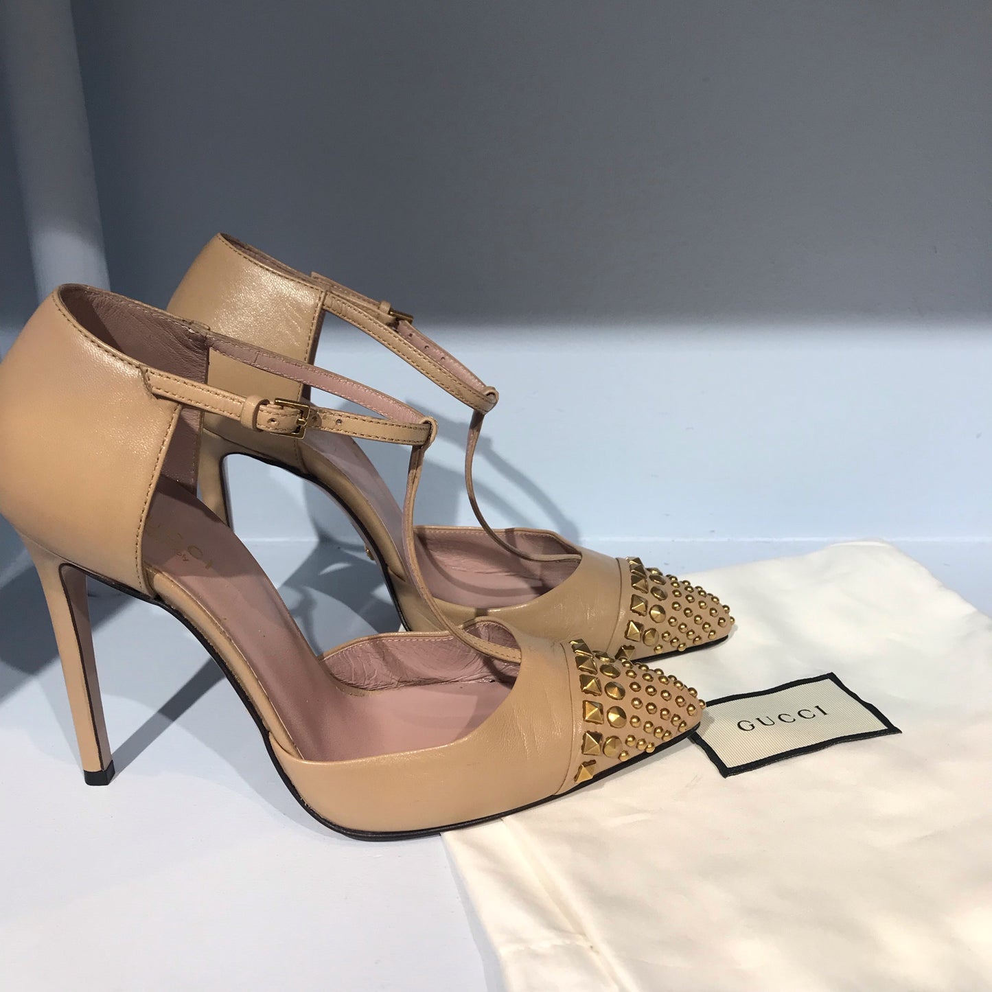 Escarpins Gucci beiges T.35