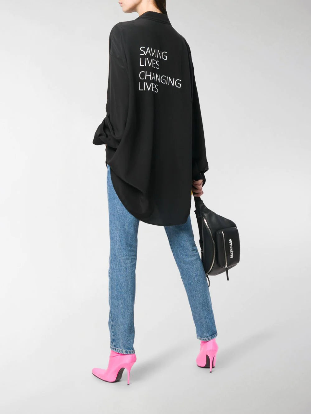 Chemise Balenciaga noire T.34