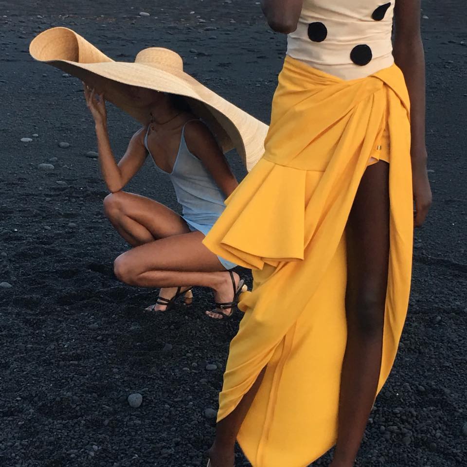 Jupe Jacquemus jaune T.36