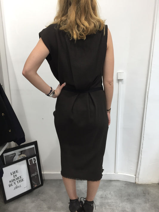 Robe Lanvin Kaki T.38