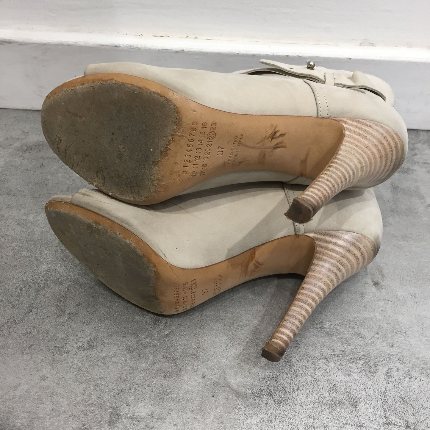 Boots Maison Martin Margiela Beiges T.37