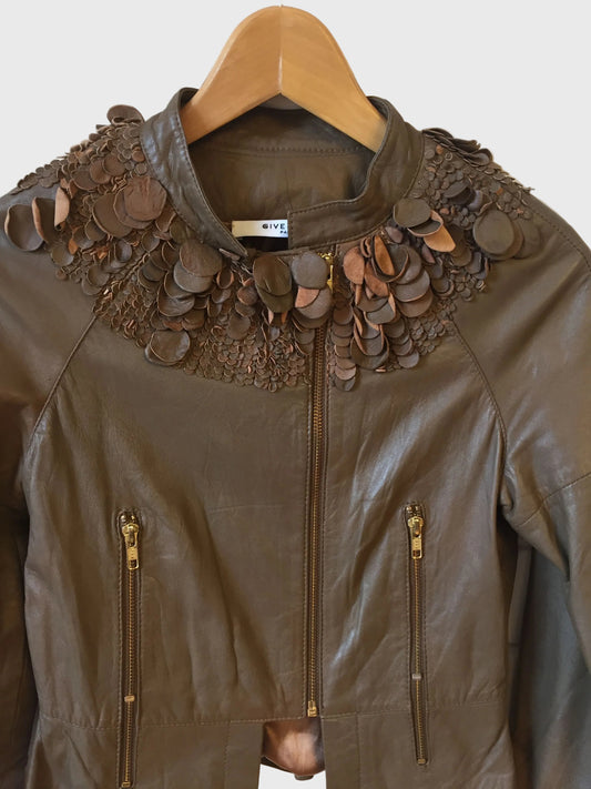 Veste Givenchy en cuir T.38