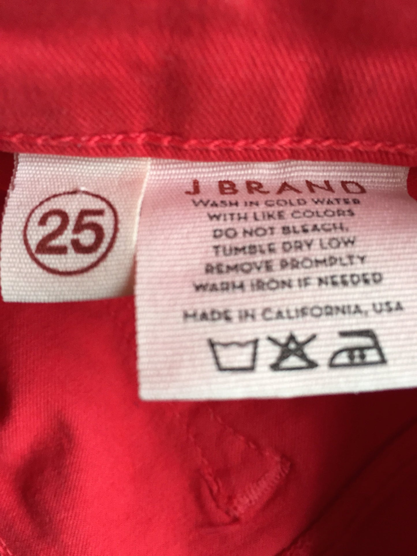 Jeans J Brand Rouge T.25