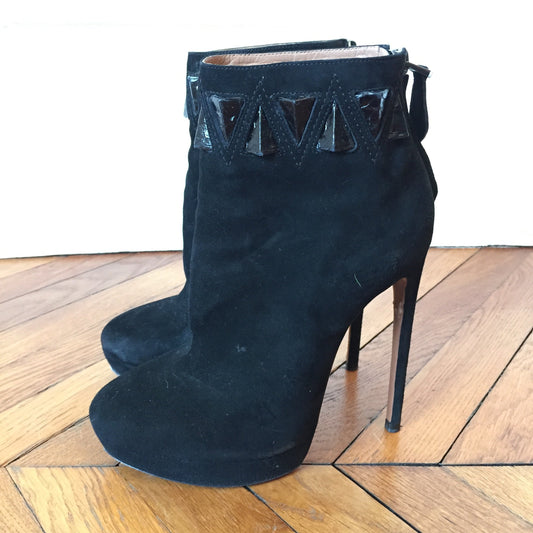 Boots Alaia en daim T.37