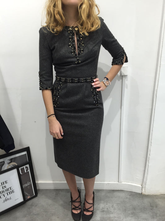 Robe Azzaro grise T.36