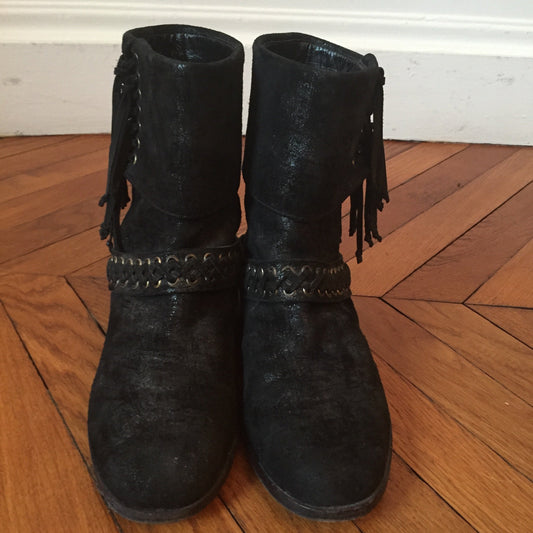 Bottines Balmain Noires T.36
