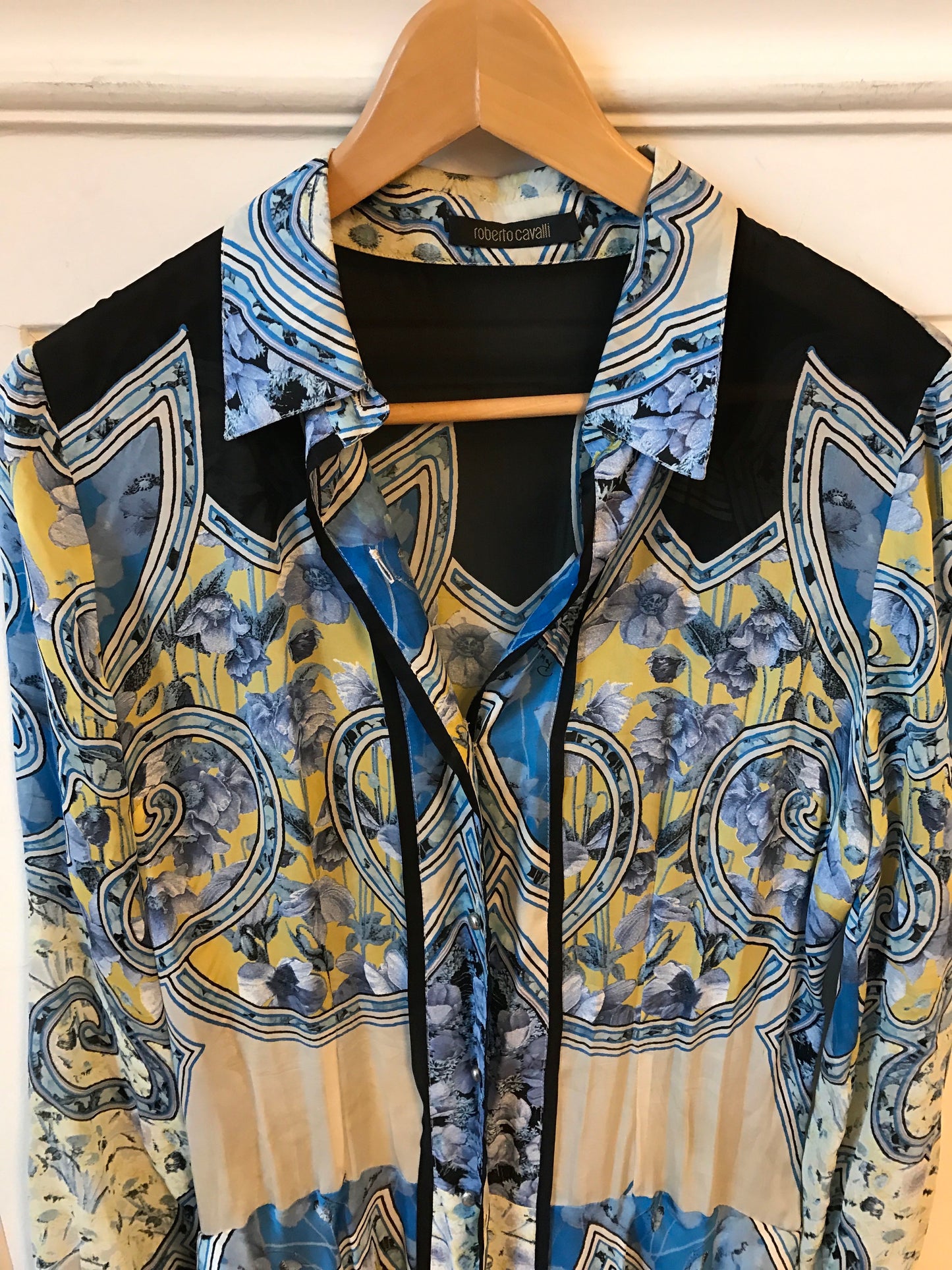 Robe Roberto Cavalli bleue T.38