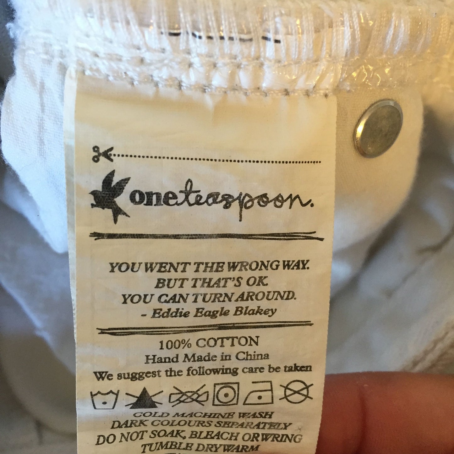 Jeans One Teaspoon blanc T.25