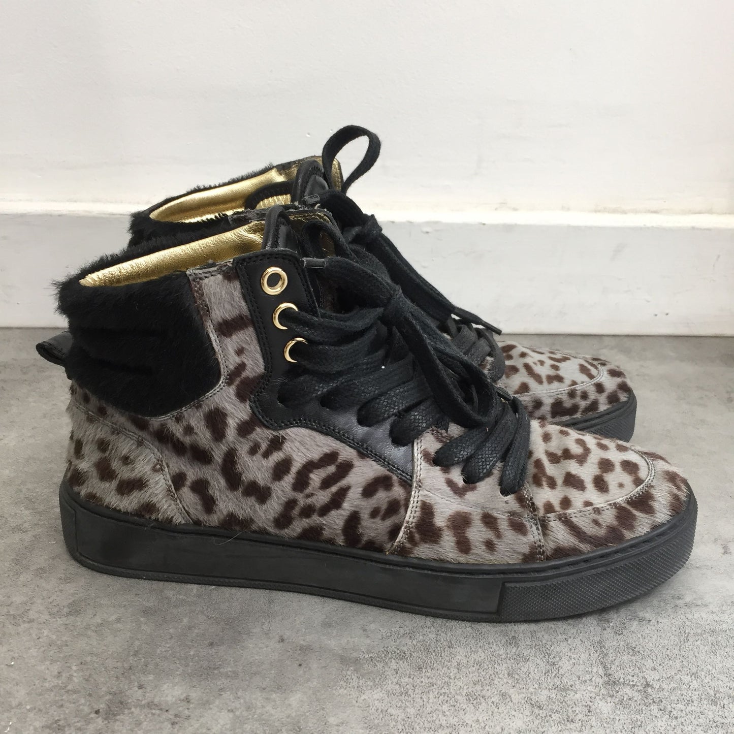 Baskets Yves Saint Laurent Leopard T.35 IT