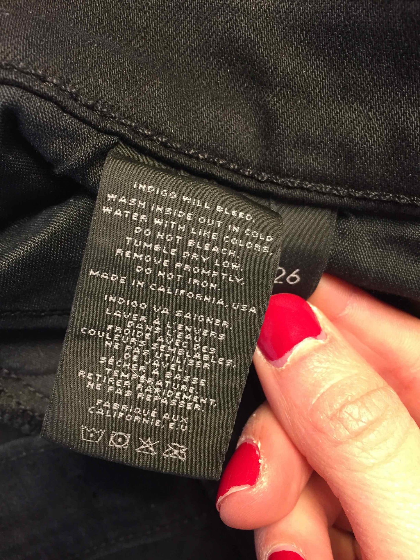 Jeans J Brand noir T.26
