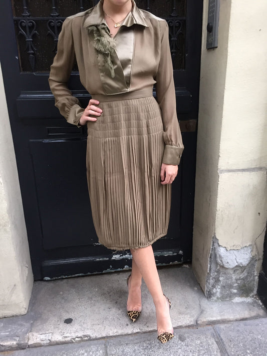 Jupe Givenchy Kaki T.36