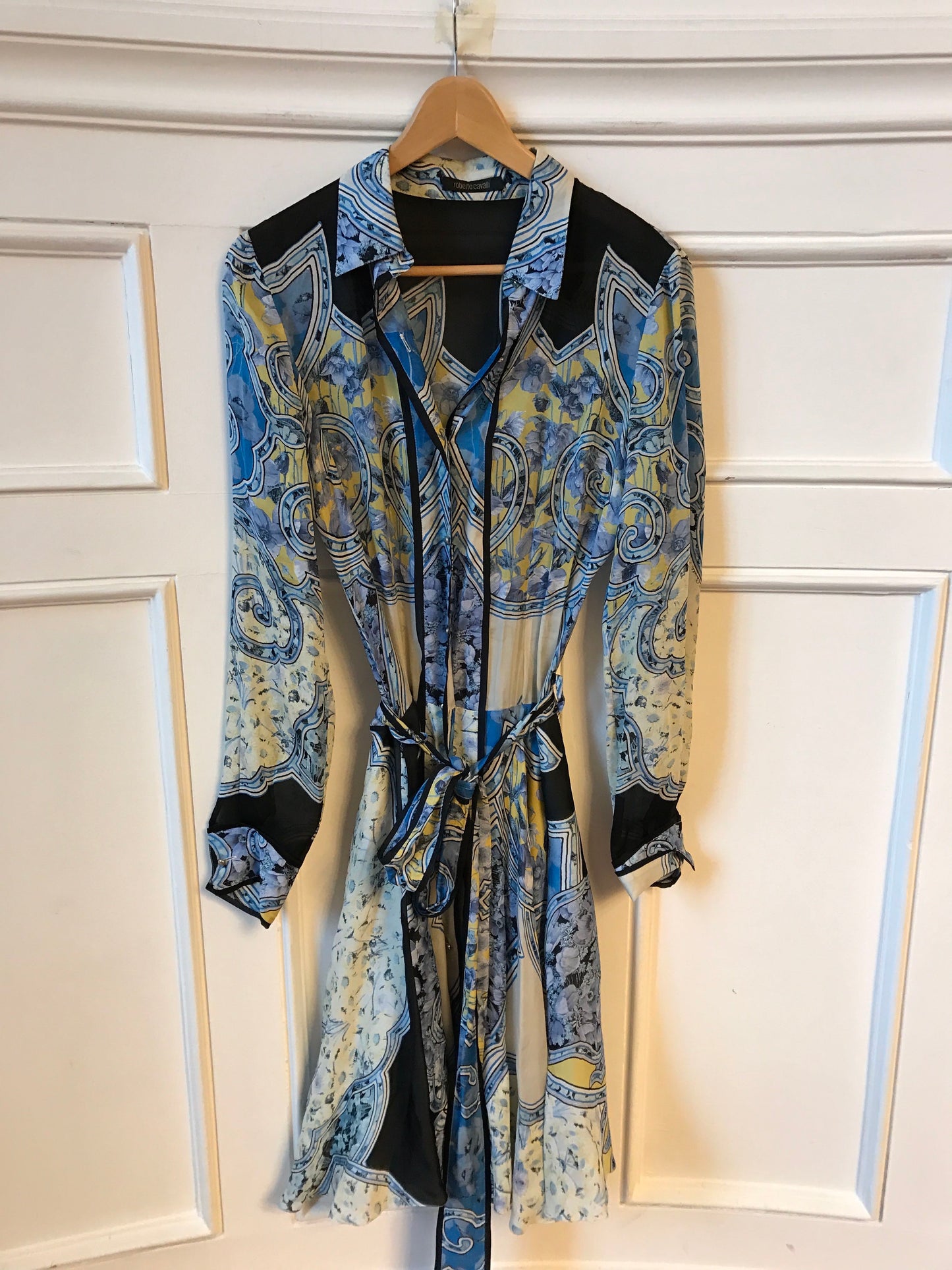 Robe Roberto Cavalli bleue T.38