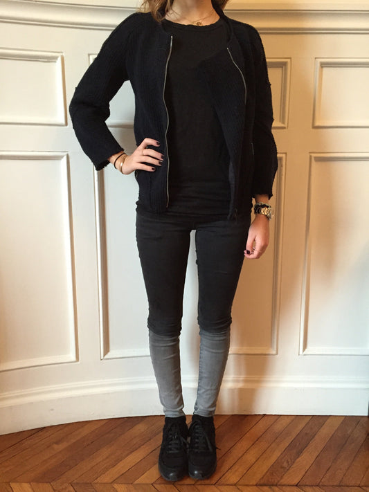 Jeans Current/Elliott Noir et Gris T.25