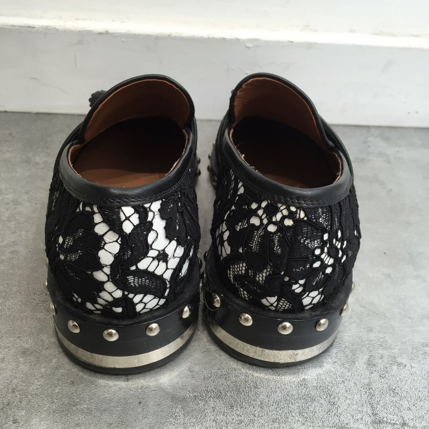 Mocassins Givenchy dentelles T.36,5