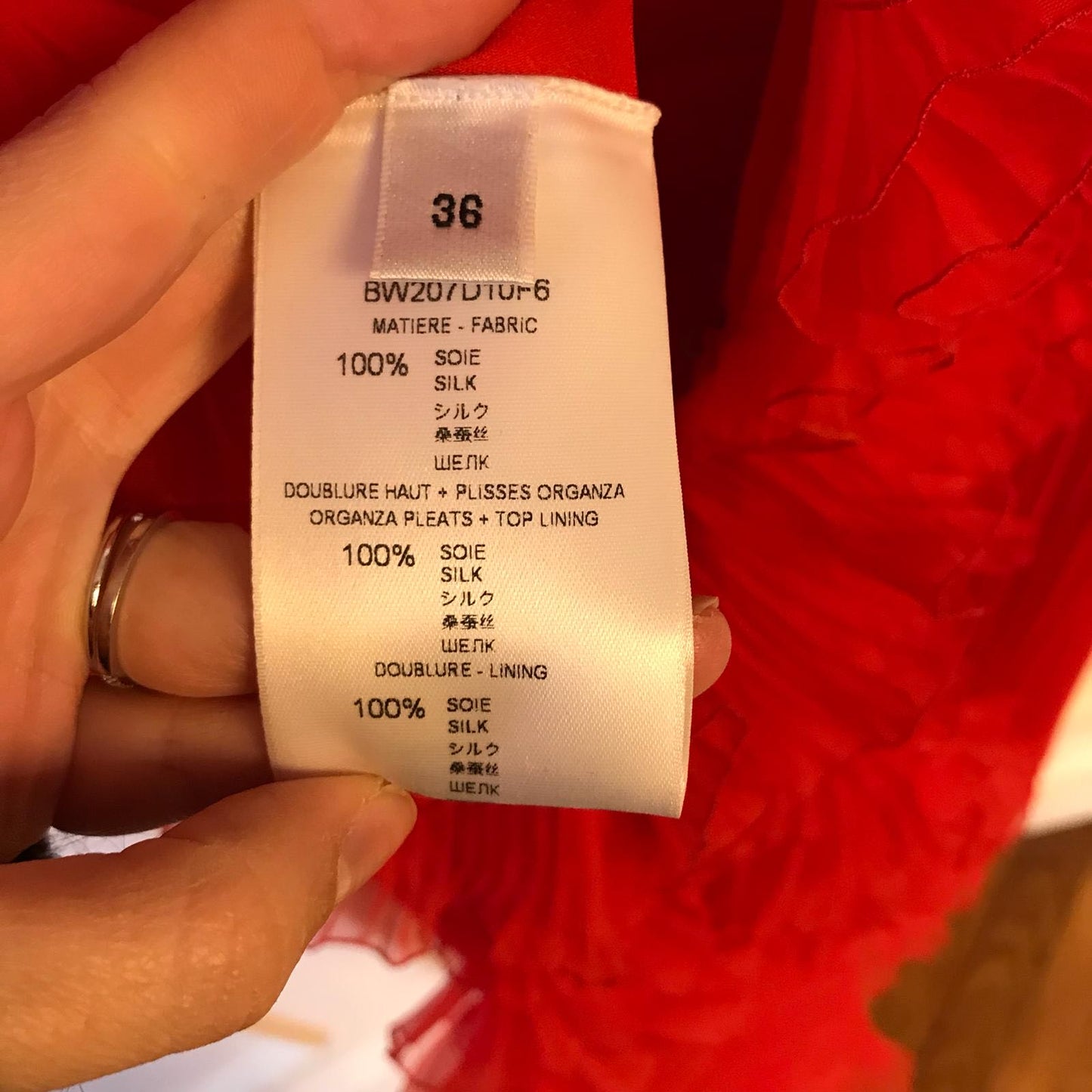 Robe Givenchy rouge T.36