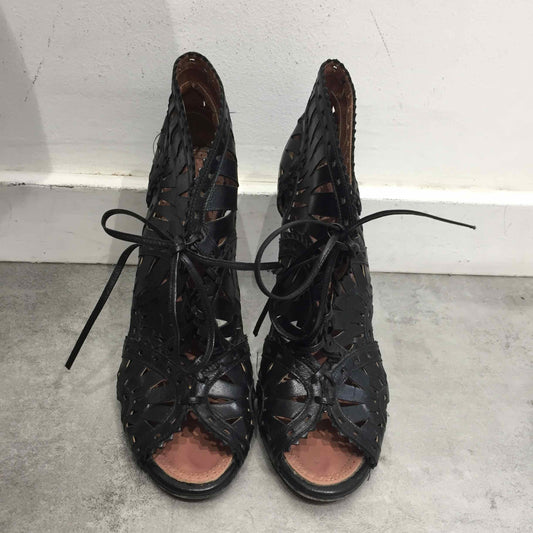 Sandales Alaia noires T.38,5