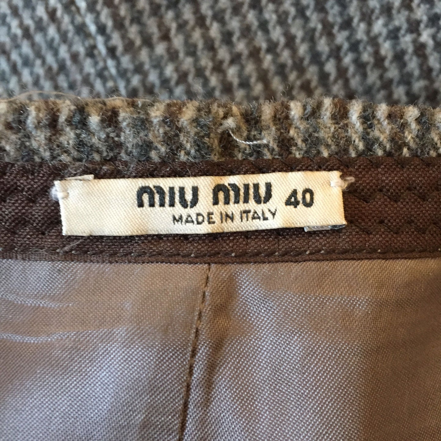 Jupe Miu Miu grise T.36