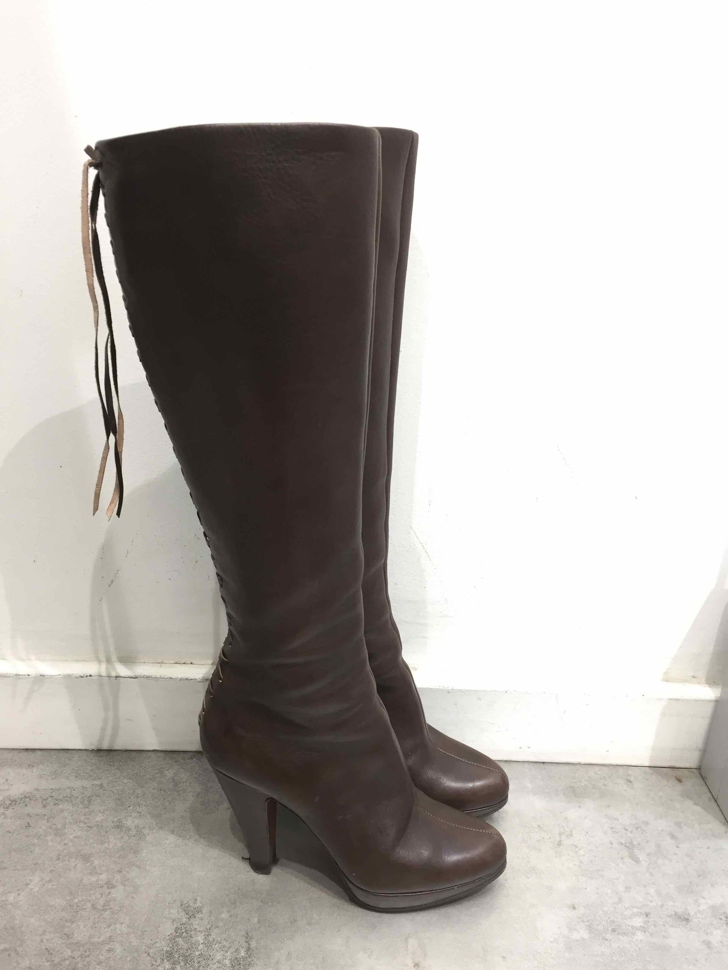 Bottes Alaia marrons T.35