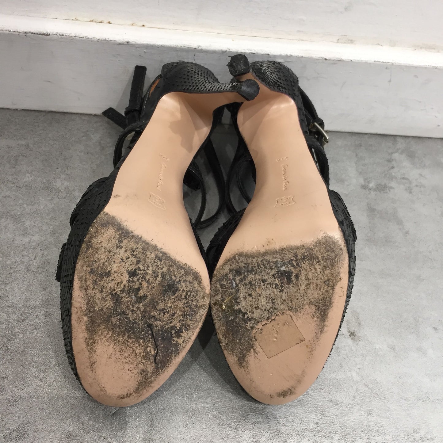 Sandales Gianvito Rossi Python T.37,5