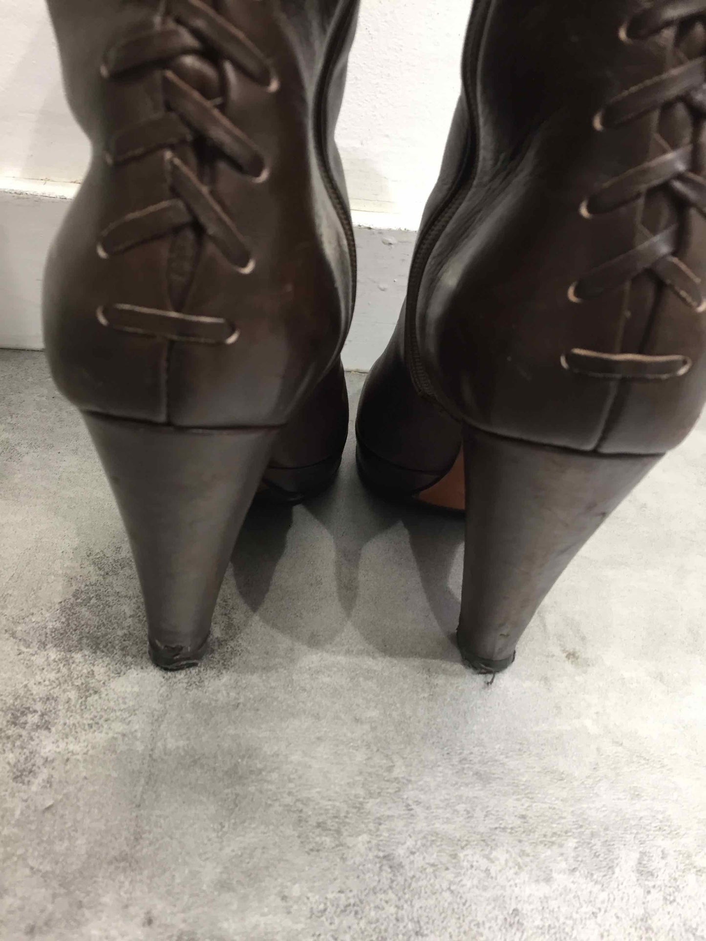Bottes Alaia marrons T.35