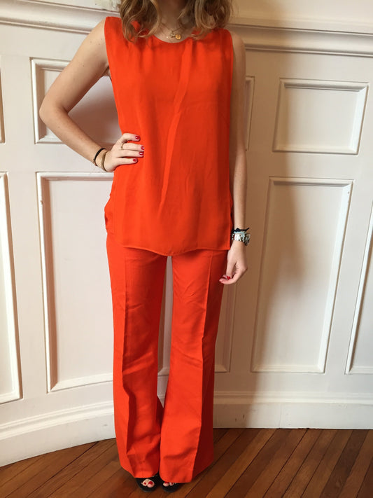 Pantalon Stella McCartney Orange T.36