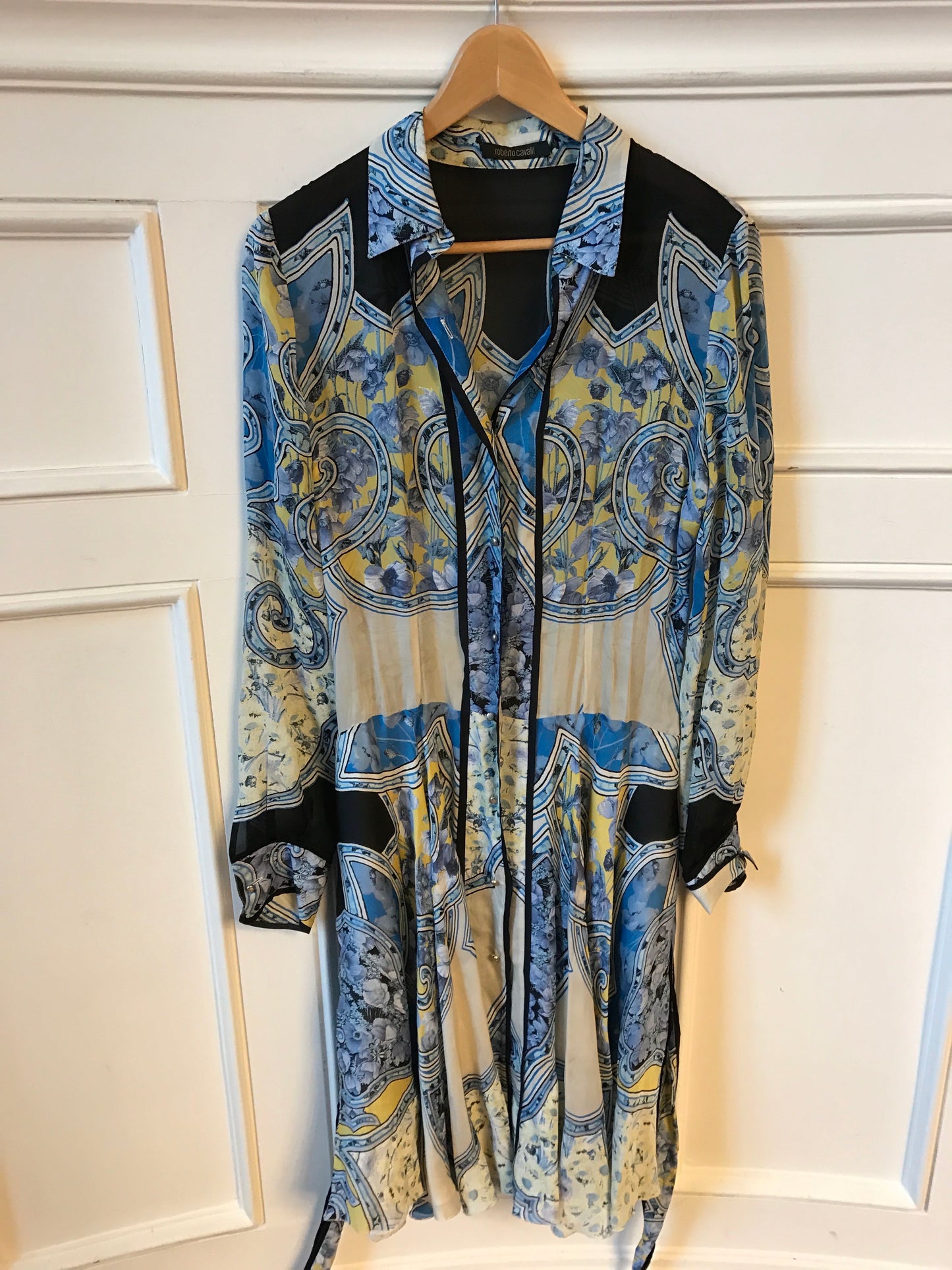 Robe Roberto Cavalli bleue T.38