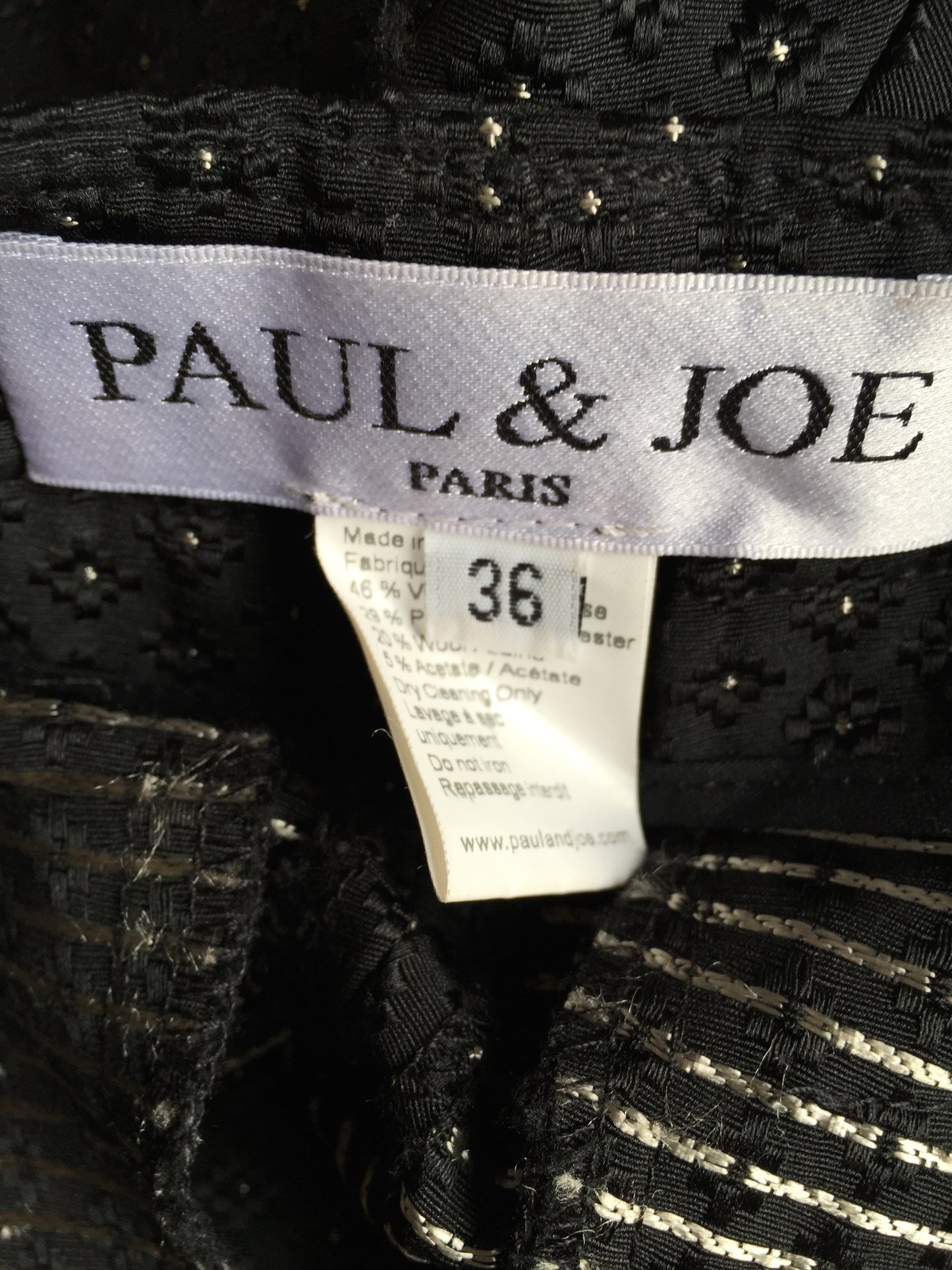 Short Paul & Joe Noir T.36