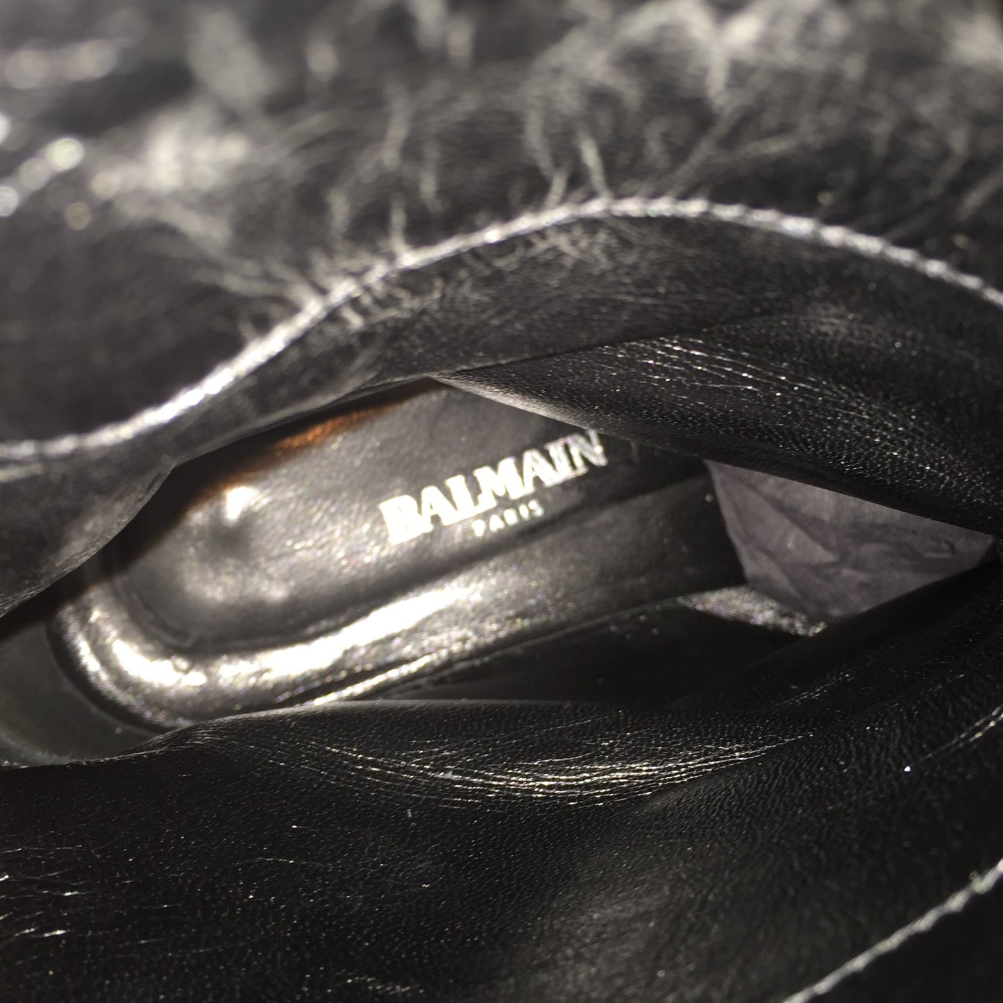Bottines Balmain Noires T.36