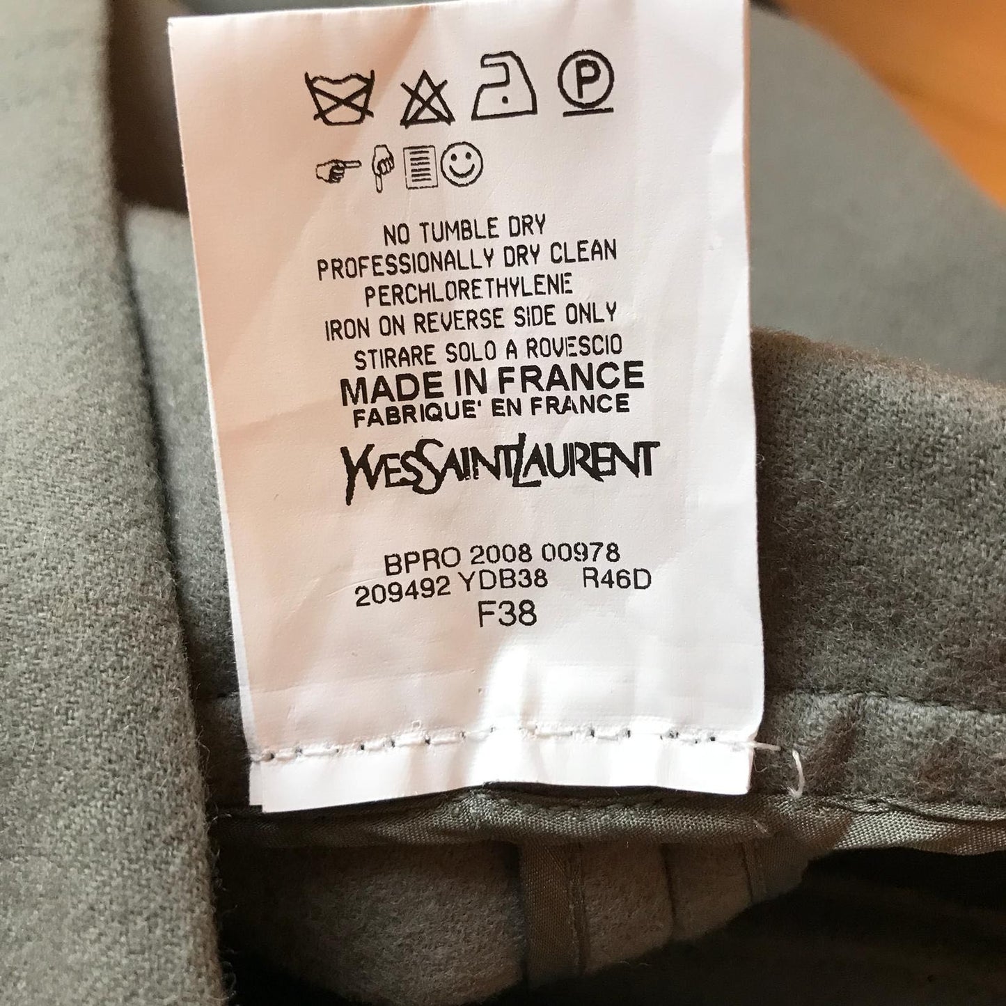 Robe Yves Saint Laurent T.38