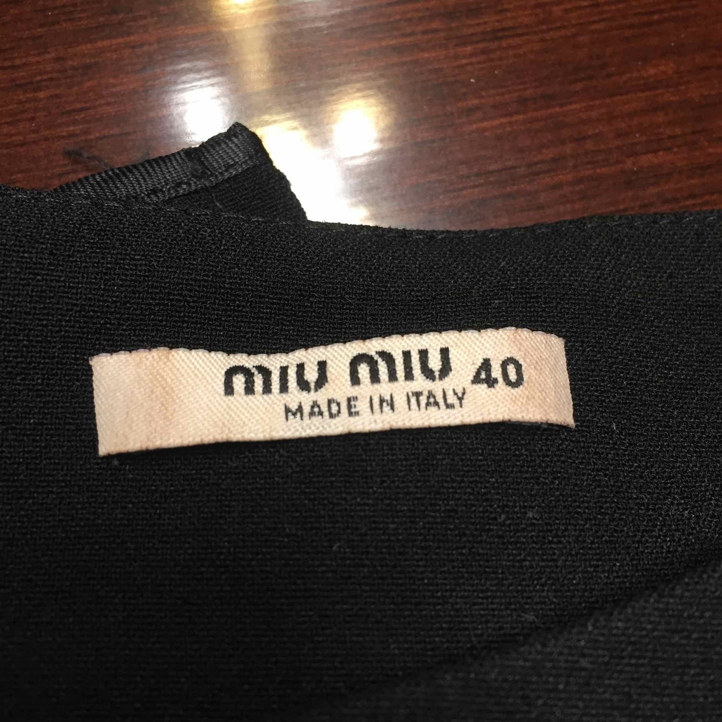 Robe Miu Miu noire T.36