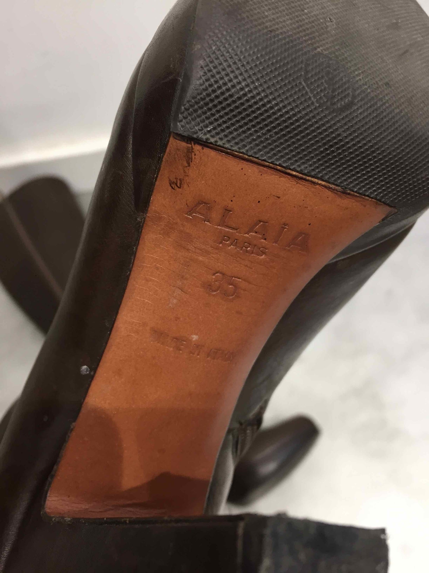 Bottes Alaia marrons T.35