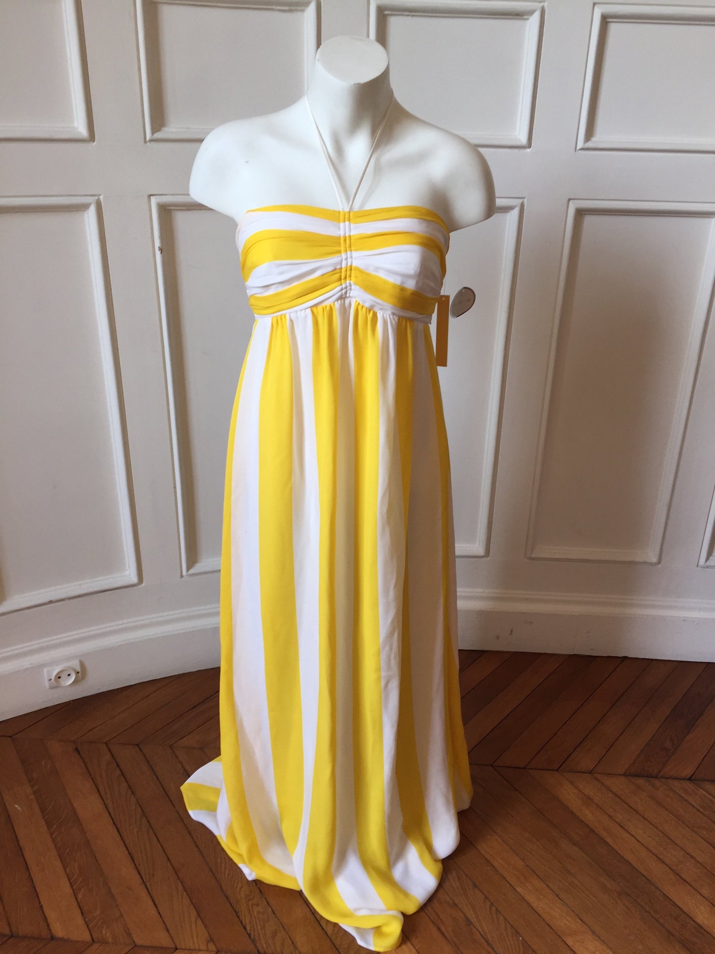 Robe Alice + Olivia jaune T.S Neuve