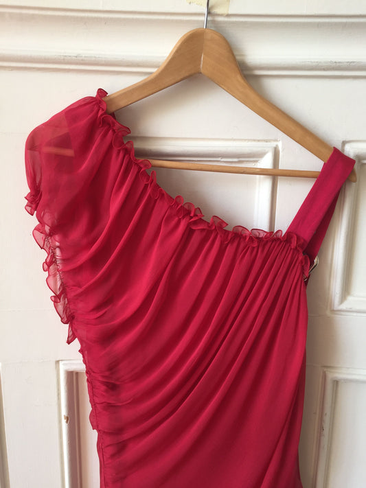 Robe Alberta Ferretti rouge T.36